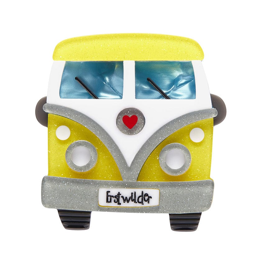 Vagabond Wheels Brooch  -  Erstwilder  -  Quirky Resin and Enamel Accessories