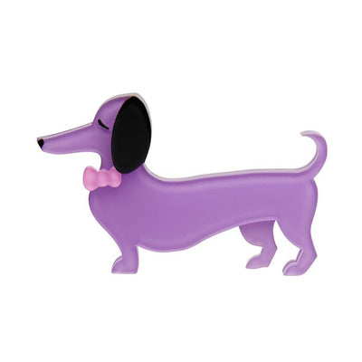 Spiffy the Sausage Dog Brooch