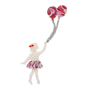 Bev and the Flying Balloon Brooch