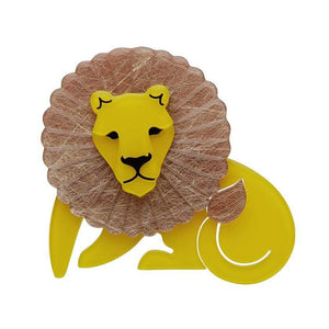 Len Lion Brooch