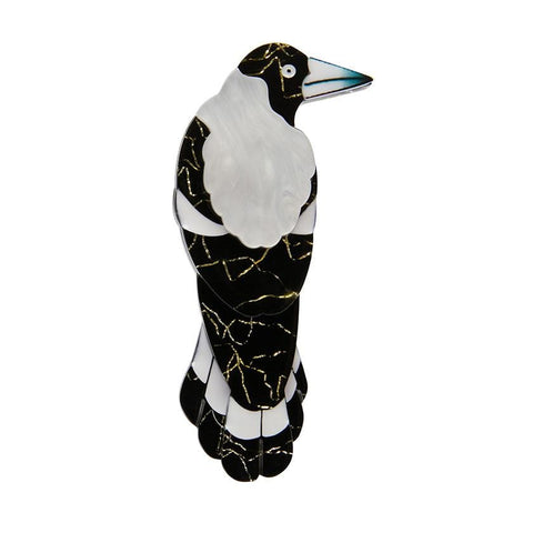 Erstwilder Marjorie Magpie Brooch BH5764-8070