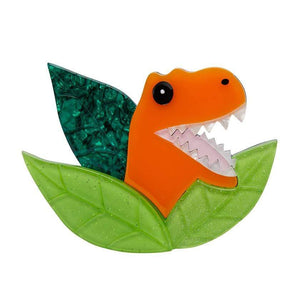 Peak-a-saurus Rex Brooch