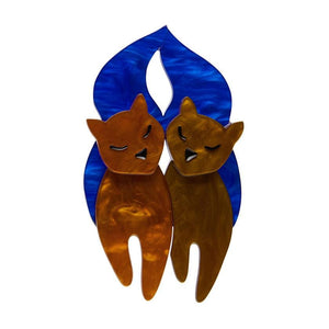 The Lovecats Brooch