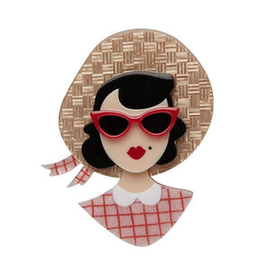 Picnic Portrait Brooch