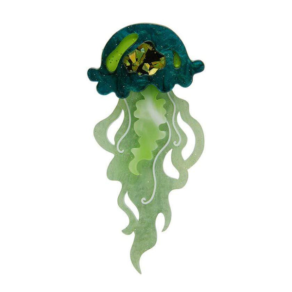 Erstwilder Slippin' Under Jellyfish Brooch BH6637-4041