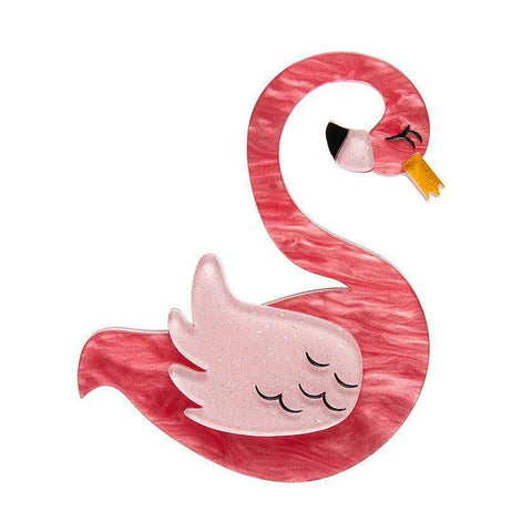 Erstwilder Francie the Flamingo Brooch BH6674-2065