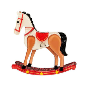 Rocking Reminiscence Horse Brooch