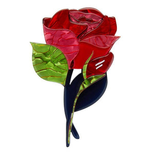 Budding Romance Rose Brooch