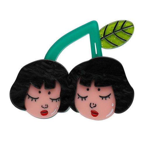 Erstwilder Cherry Twins Brooch BH6837-2040