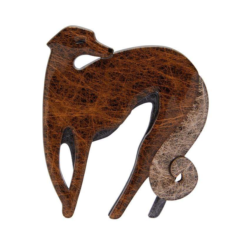 Erstwilder Autumnal Symphony Greyhound Brooch BH6890-9092