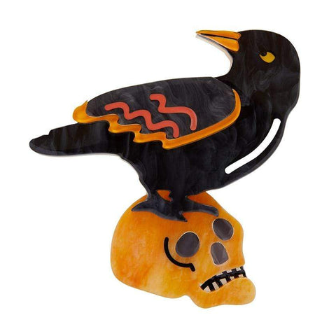 Erstwilder Raven Mad Brooch BH6910-7061