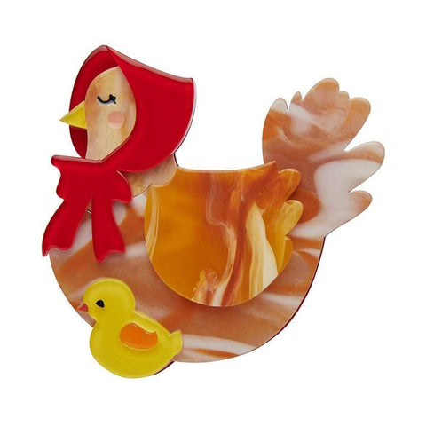 Erstwilder Proud Mother Hen Brooch BH7001-9262