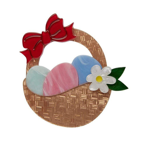 Erstwilder Egg Hunter's Hamper Brooch BH7002-9001