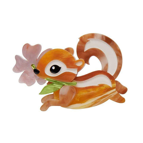 Erstwilder Chocolate the Chipmunk Brooch BH7012-9020