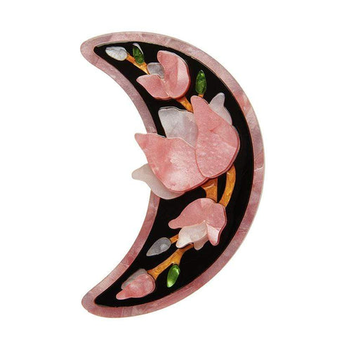 Erstwilder Steel Magnolias Brooch BH7029-2070