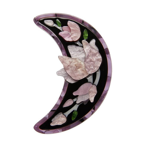 Erstwilder Steel Magnolias Brooch BH7029-5070