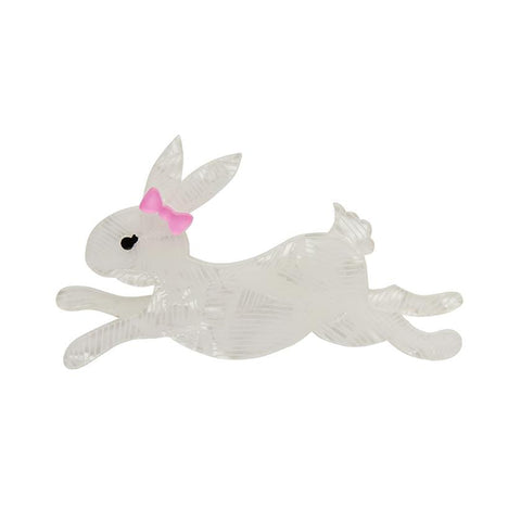 Erstwilder Marshmallow Rabbit Brooch BH7057-8220