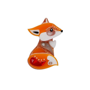 The Footloose Fox Mini Brooch