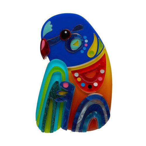 Erstwilder The Radiant Rainbow Lorikeet Brooch BH7206-0100