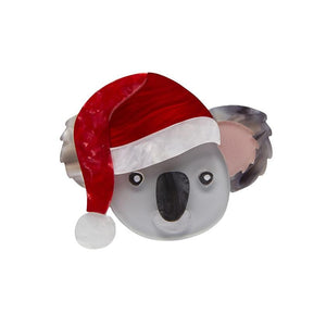 Koala Claus Brooch