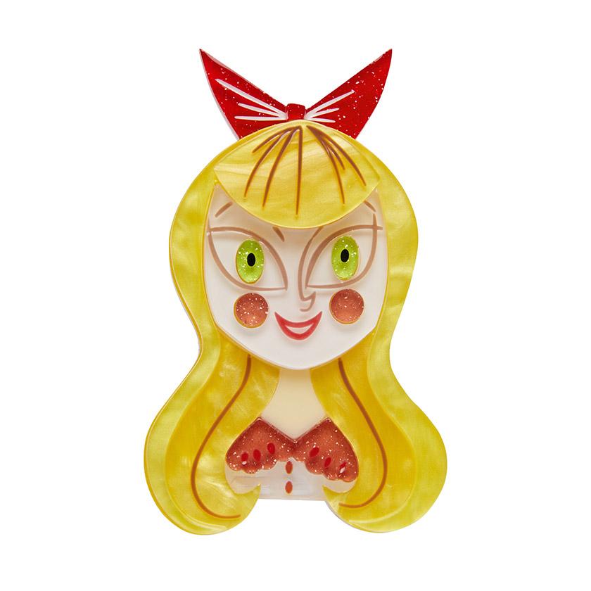 Erstwilder A Curiouser & Curiouser Alice Brooch BH7555-6000