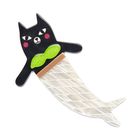 Catmaid Brooch - Erstwilder - Quirky Resin and Enamel Accessories