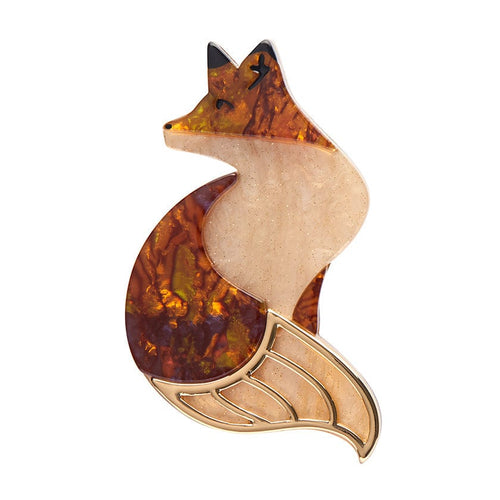 La Formidable Fauve Brooch - Erstwilder - Quirky Resin and Enamel Accessories