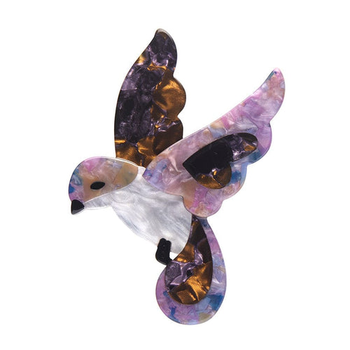 Drink on the Wing Brooch - Erstwilder - Quirky Resin and Enamel Accessories
