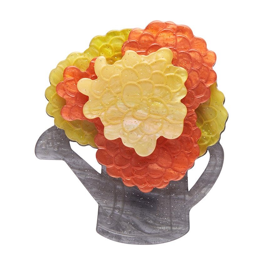 Herb of the Sun Brooch  -  Erstwilder  -  Quirky Resin and Enamel Accessories