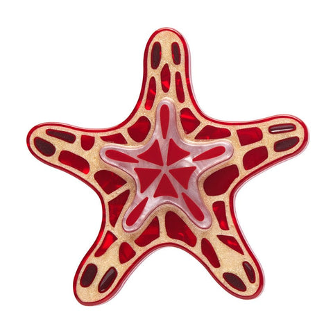 The Sacred Starfish Brooch  -  Erstwilder  -  Quirky Resin and Enamel Accessories