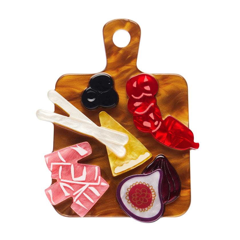 Adaptable Antipasto Brooch  -  Erstwilder  -  Quirky Resin and Enamel Accessories