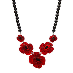 Remembrance Poppy Necklace