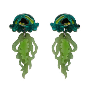 Slippin' Under Jellyfish Earrings