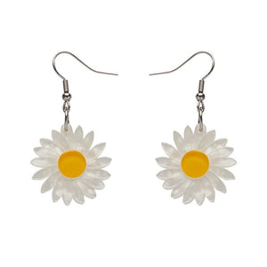 She Loves Me Daisy Drop Earrings