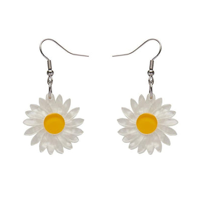 She Loves Me Daisy Drop Earrings