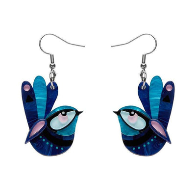 The Splendid Fairy Wren Earrings