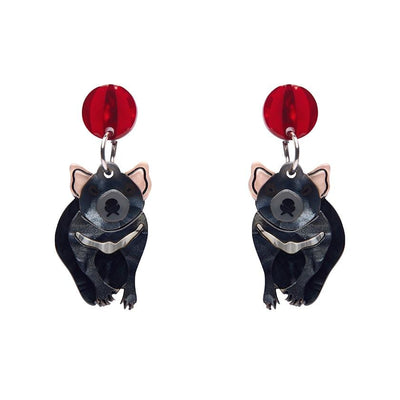 A Devilish Christmas Earrings