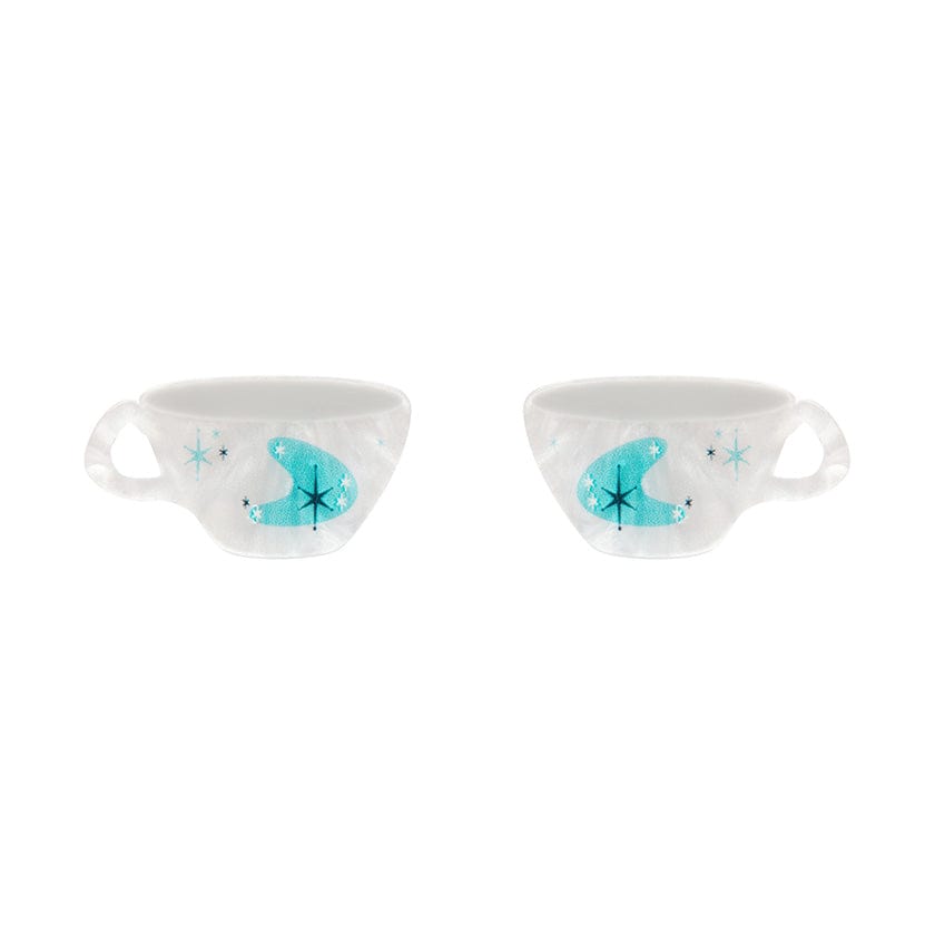 Tea and Sympathy Stud Earrings  -  Erstwilder  -  Quirky Resin and Enamel Accessories
