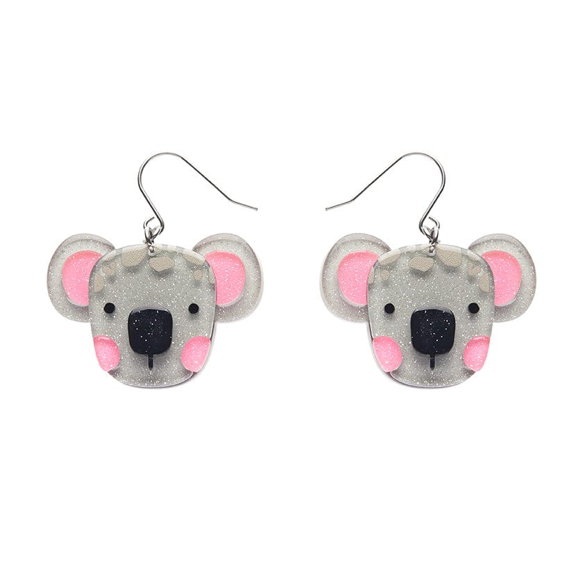 Keith The Koala Drop Earrings  -  Erstwilder  -  Quirky Resin and Enamel Accessories