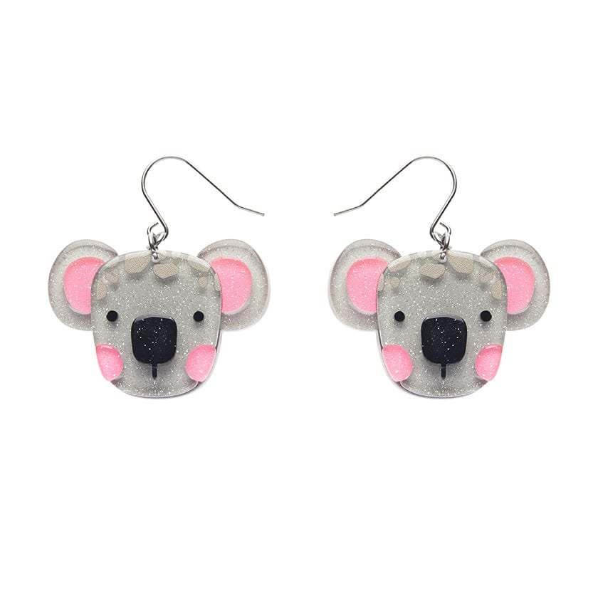 Keith The Koala Drop Earrings  -  Erstwilder  -  Quirky Resin and Enamel Accessories