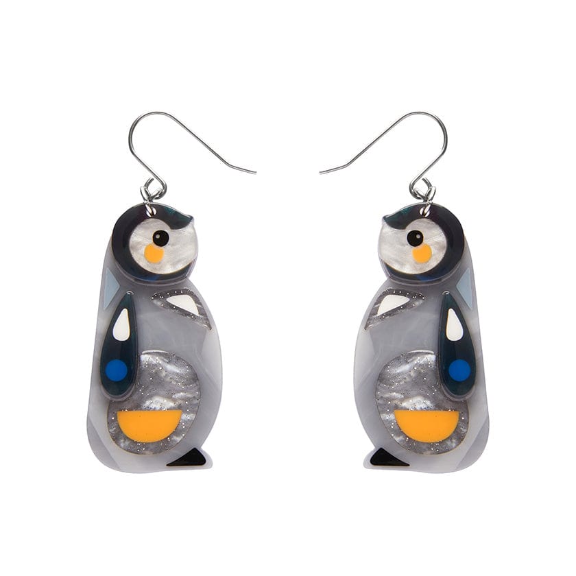 The Promising Penguin Drop Earrings  -  Erstwilder  -  Quirky Resin and Enamel Accessories