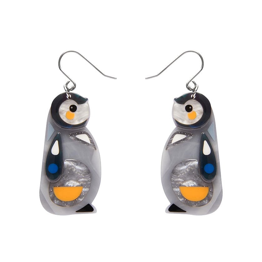 The Promising Penguin Drop Earrings  -  Erstwilder  -  Quirky Resin and Enamel Accessories