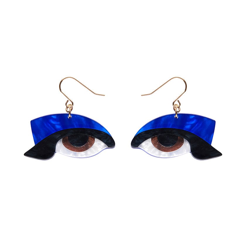 Hypnotic Gaze Drop Earrings  -  Erstwilder  -  Quirky Resin and Enamel Accessories
