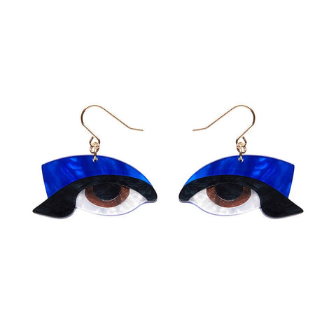 Hypnotic Gaze Drop Earrings  -  Erstwilder  -  Quirky Resin and Enamel Accessories