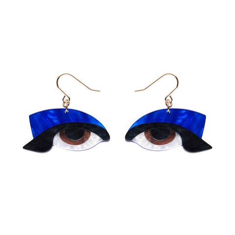 Hypnotic Gaze Drop Earrings  -  Erstwilder  -  Quirky Resin and Enamel Accessories