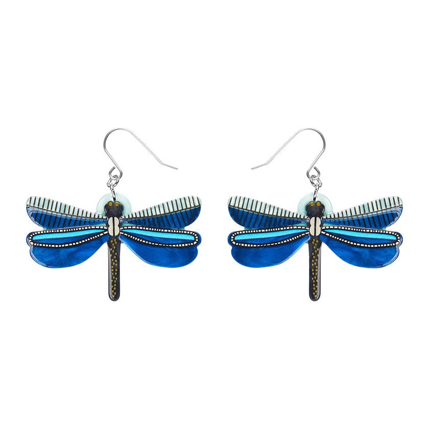 Sapphire Sky Dancer Earrings  -  Erstwilder  -  Quirky Resin and Enamel Accessories