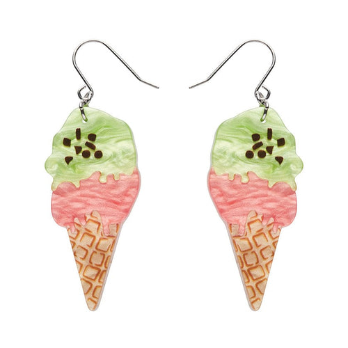 La Dolce Vita Gelato Drop Earrings  -  Erstwilder  -  Quirky Resin and Enamel Accessories