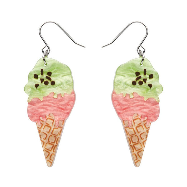 La Dolce Vita Gelato Drop Earrings  -  Erstwilder  -  Quirky Resin and Enamel Accessories