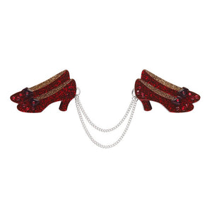 Ruby Slippers Double Brooch
