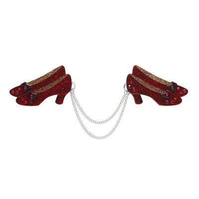 Ruby Slippers Double Brooch